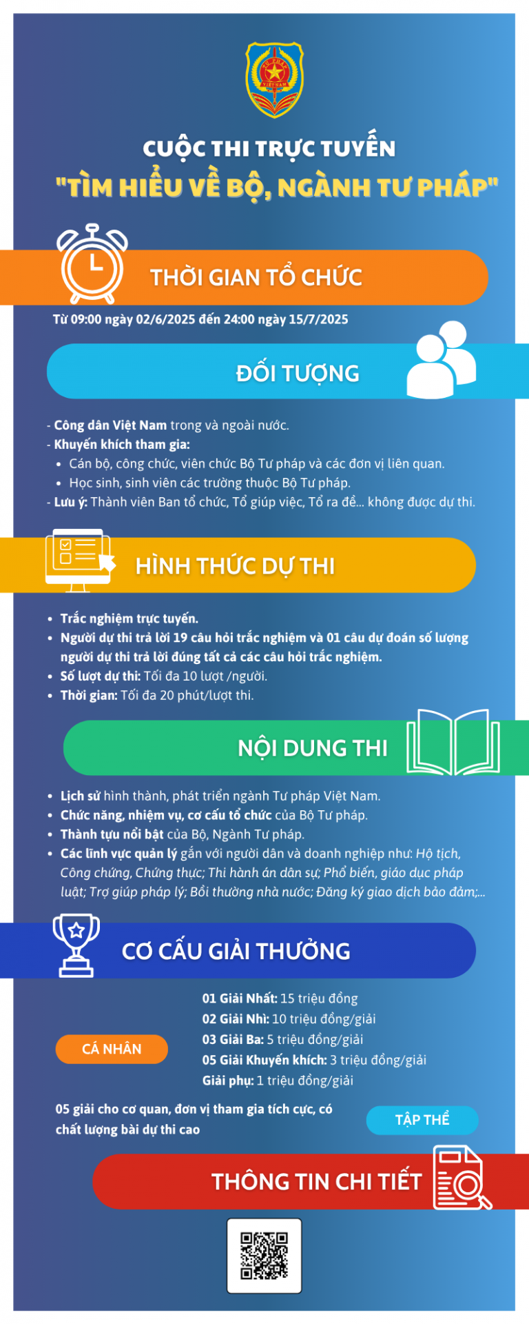 TUYÊN TRUYỀN CUỘC THI TRỰC TUYẾN TÌM HIỂU VỀ BỘ, NGÀNH TƯ PHÁP